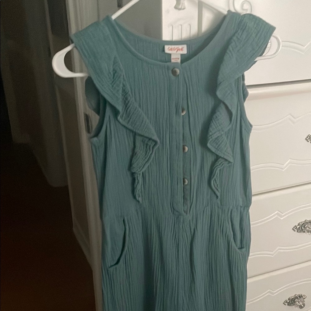Cat & Jack Green and Brown Jumpsuit with Relaxed Silhouette